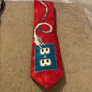 Red Home Improvement 100% polyester tie
